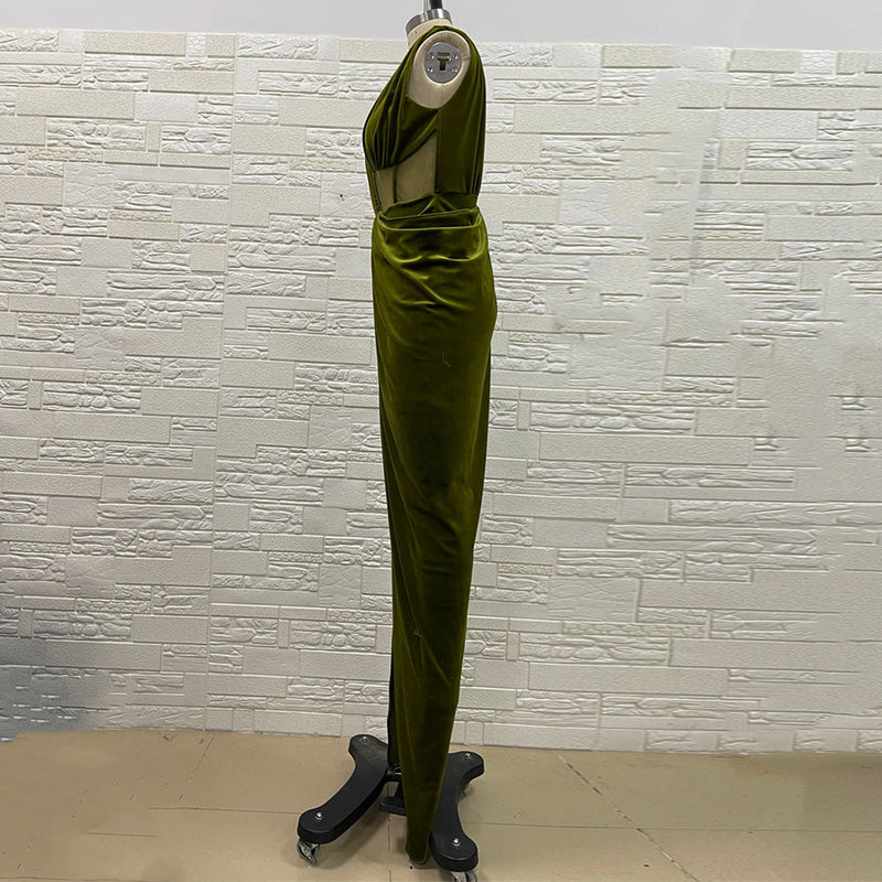 Green Bodycon Dress H01194 4