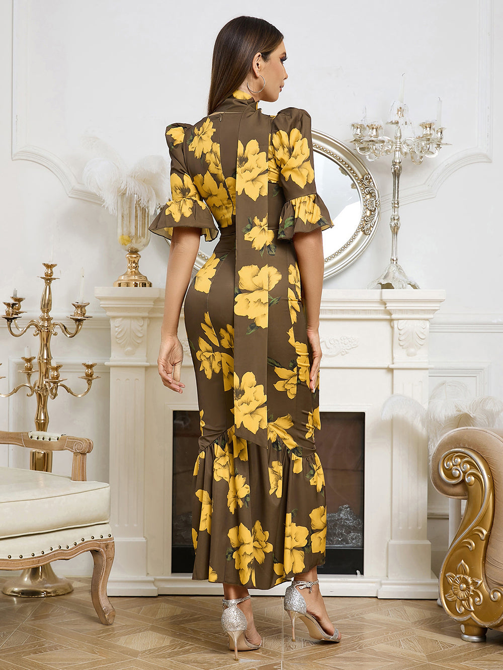 Brown Bodycon Dress HB02380