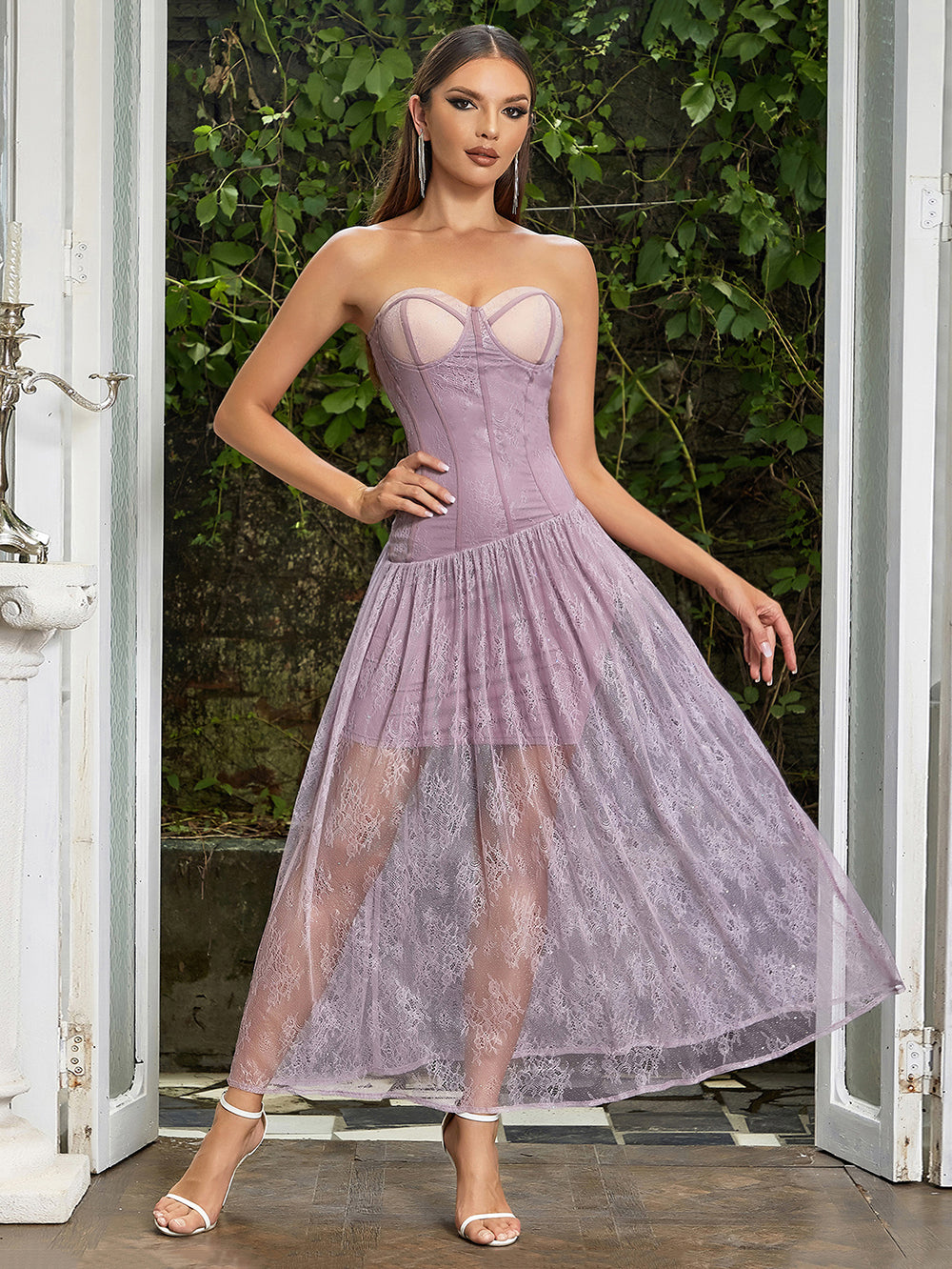 Purple Bodycon Dress HB03250