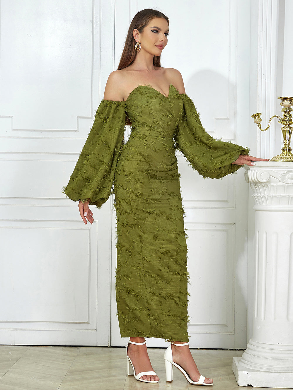 Green Bodycon Dress HB0355