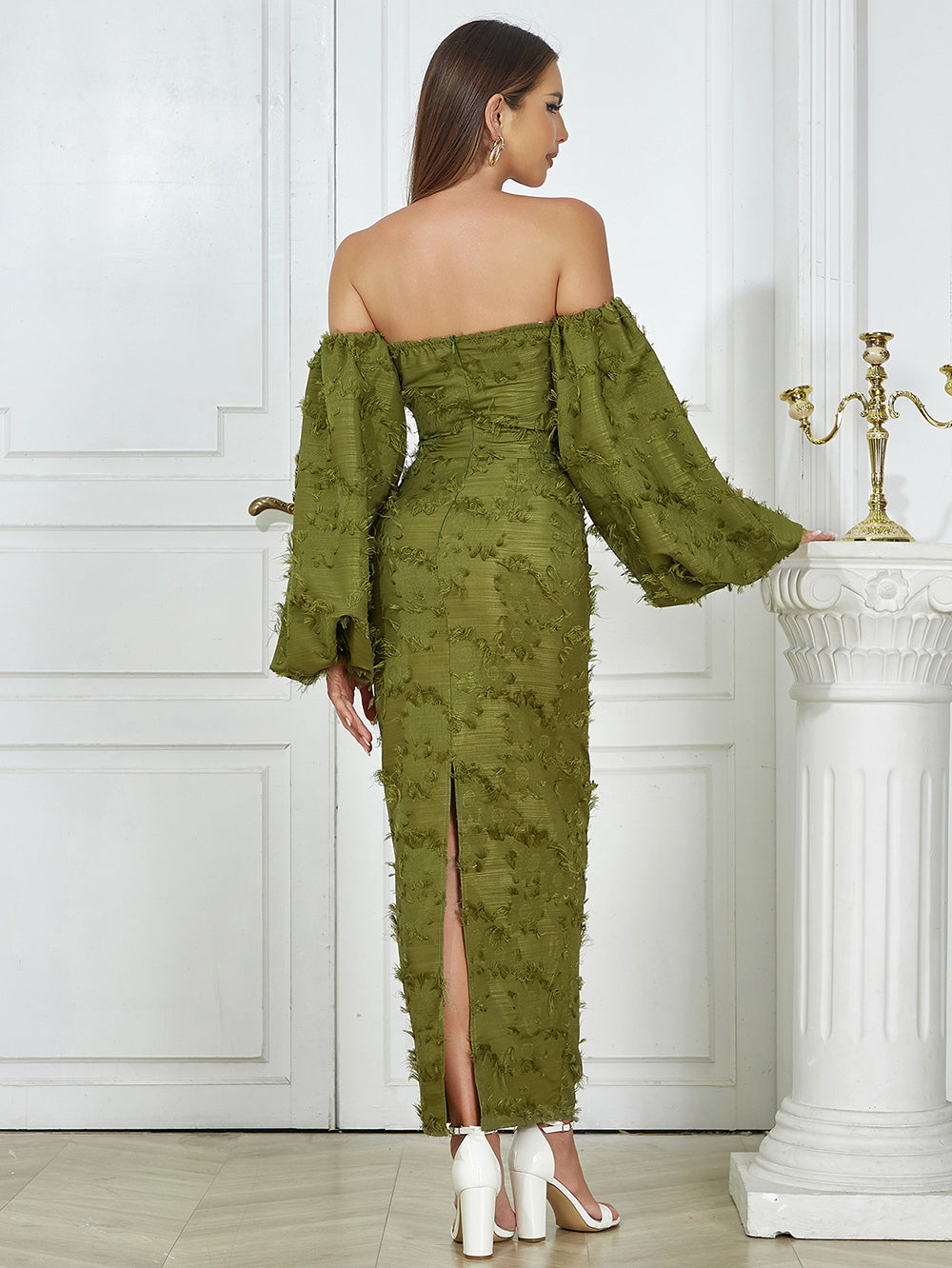 Green Bodycon Dress HB0355