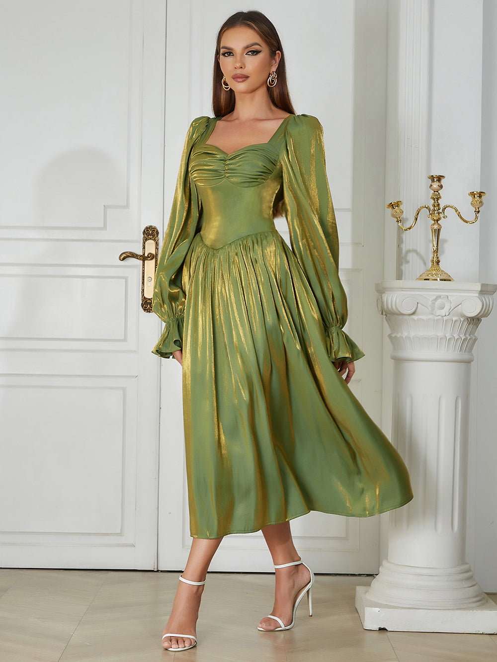 Green Bodycon Dress HB0365