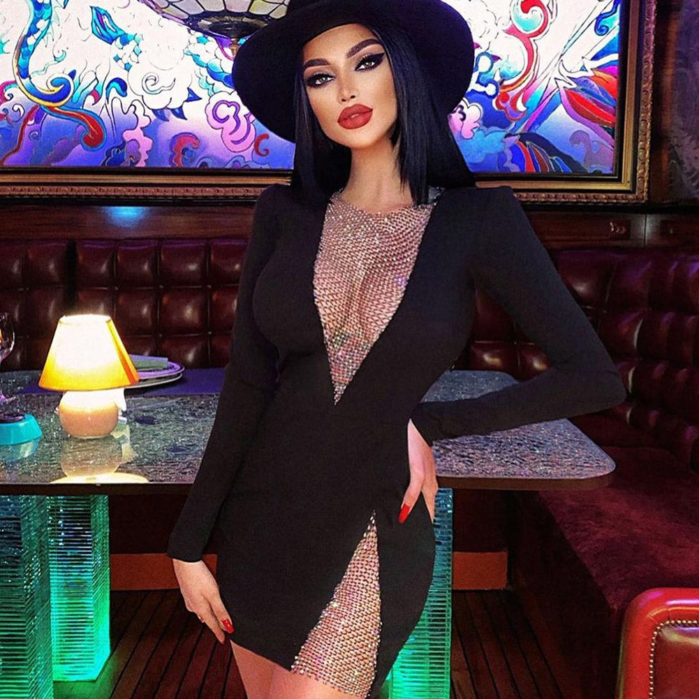 Black Bandage Dress HL8411 2