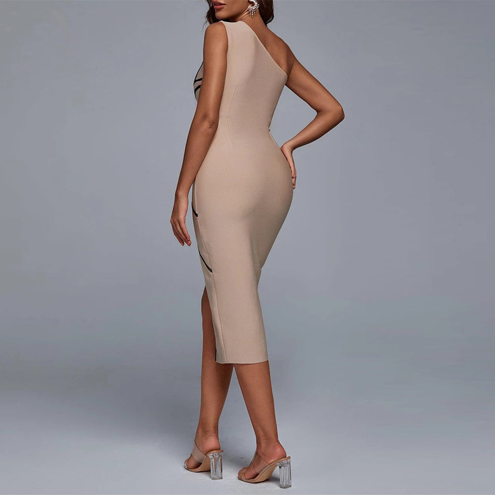 Apricot Bandage Dress HL8904