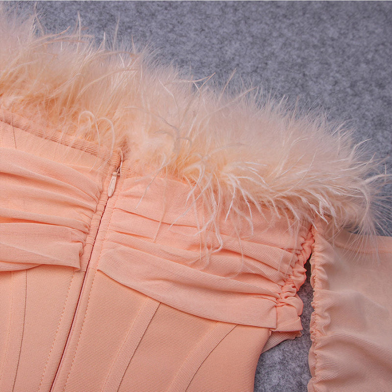 Pink Bandage Dress HL9020 10