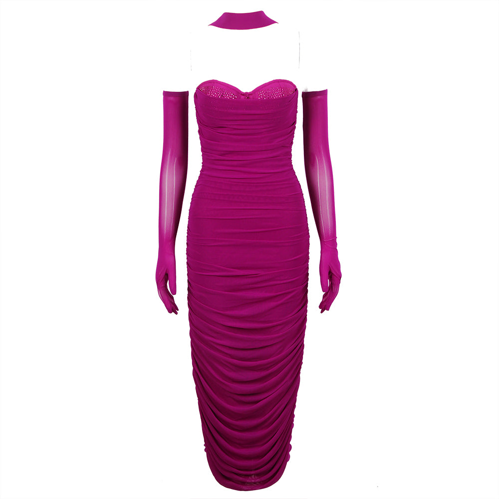 Red Bodycon Dress HI1416
