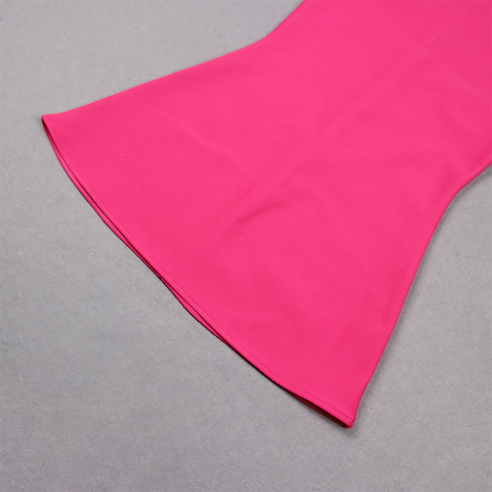 Strappy Sleeveless Fishtail Midi Bandage Dress HL9273