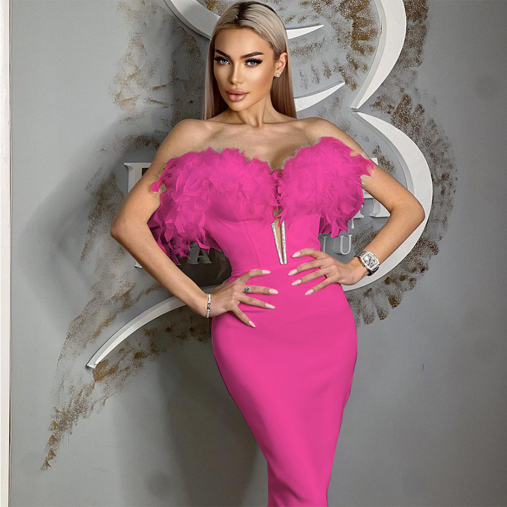 Pink Bandage Dress HL9275
