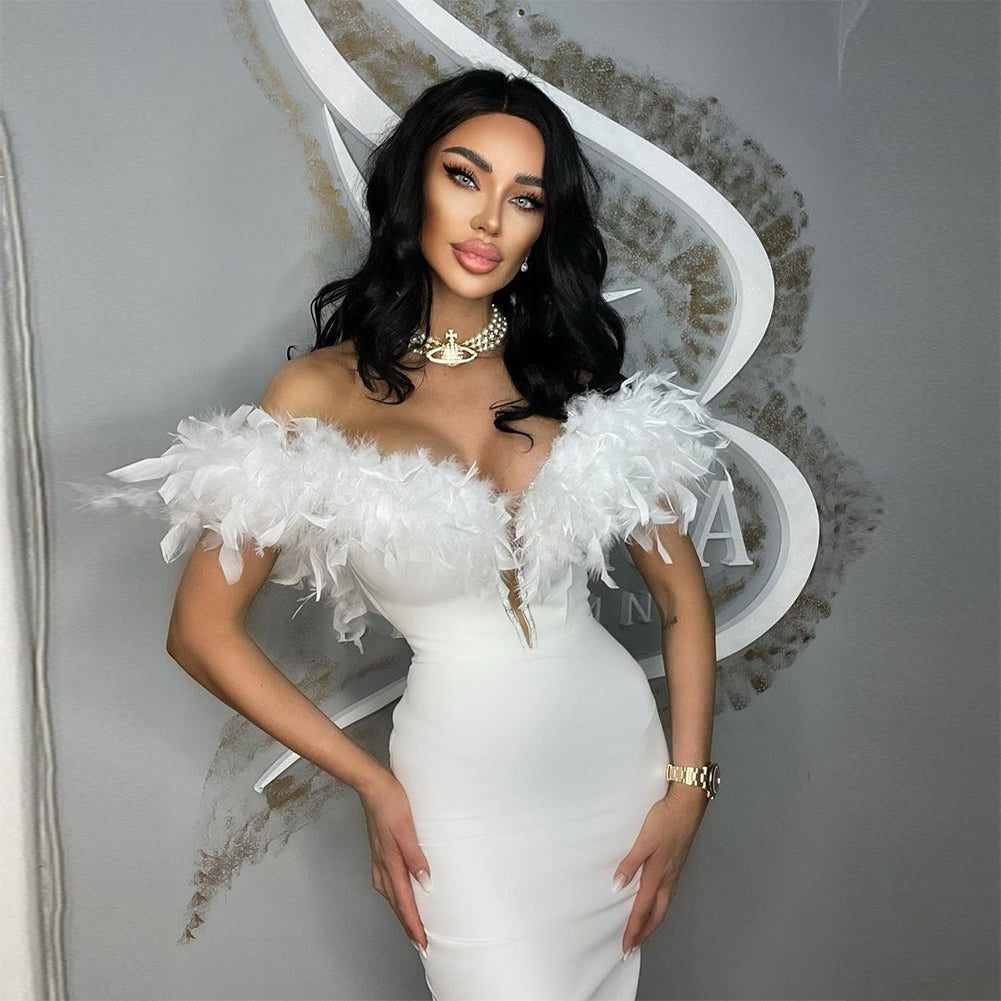 White Bandage Dress HL9275
