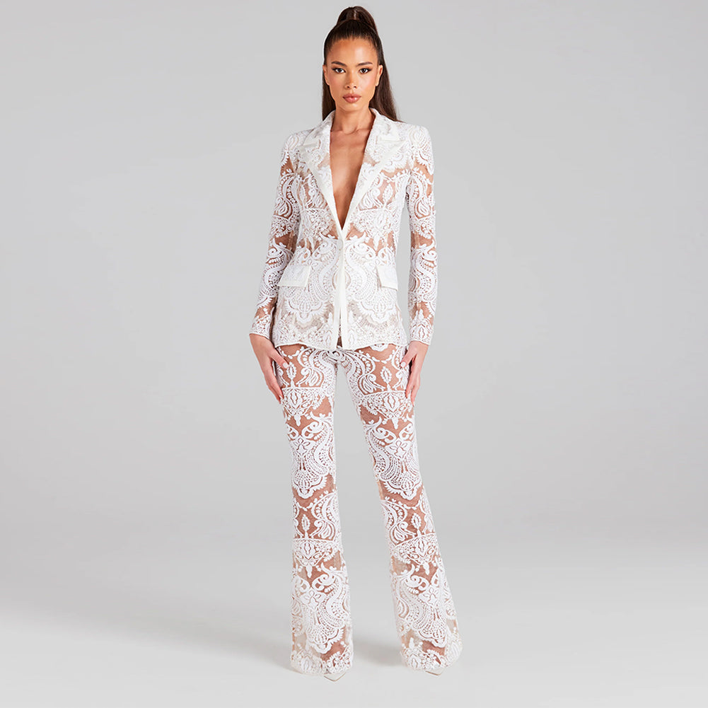 White Bodycon Set HL9305