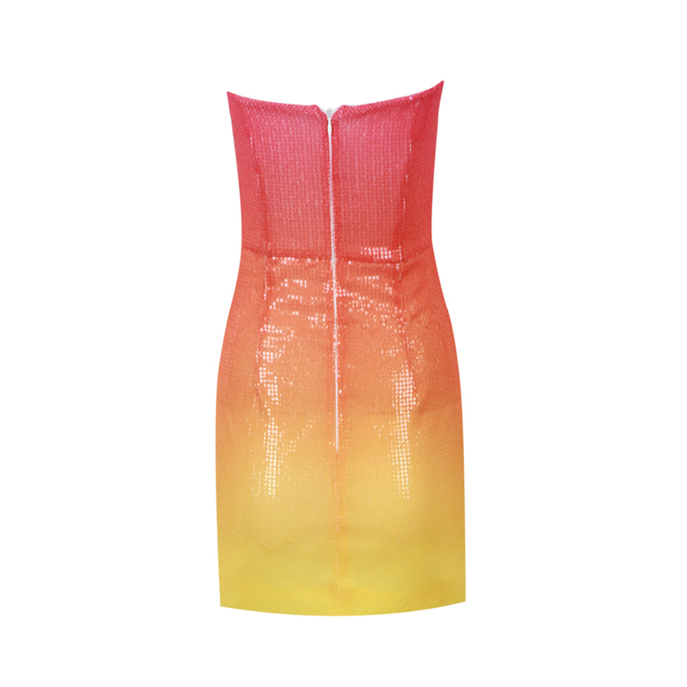 Yellow Bodycon Dress HL9378