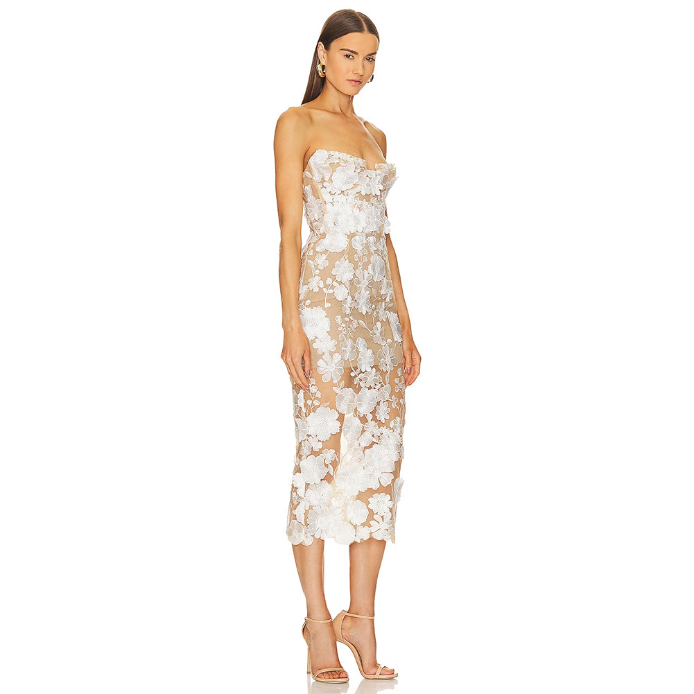 White Bodycon Dress HL9411