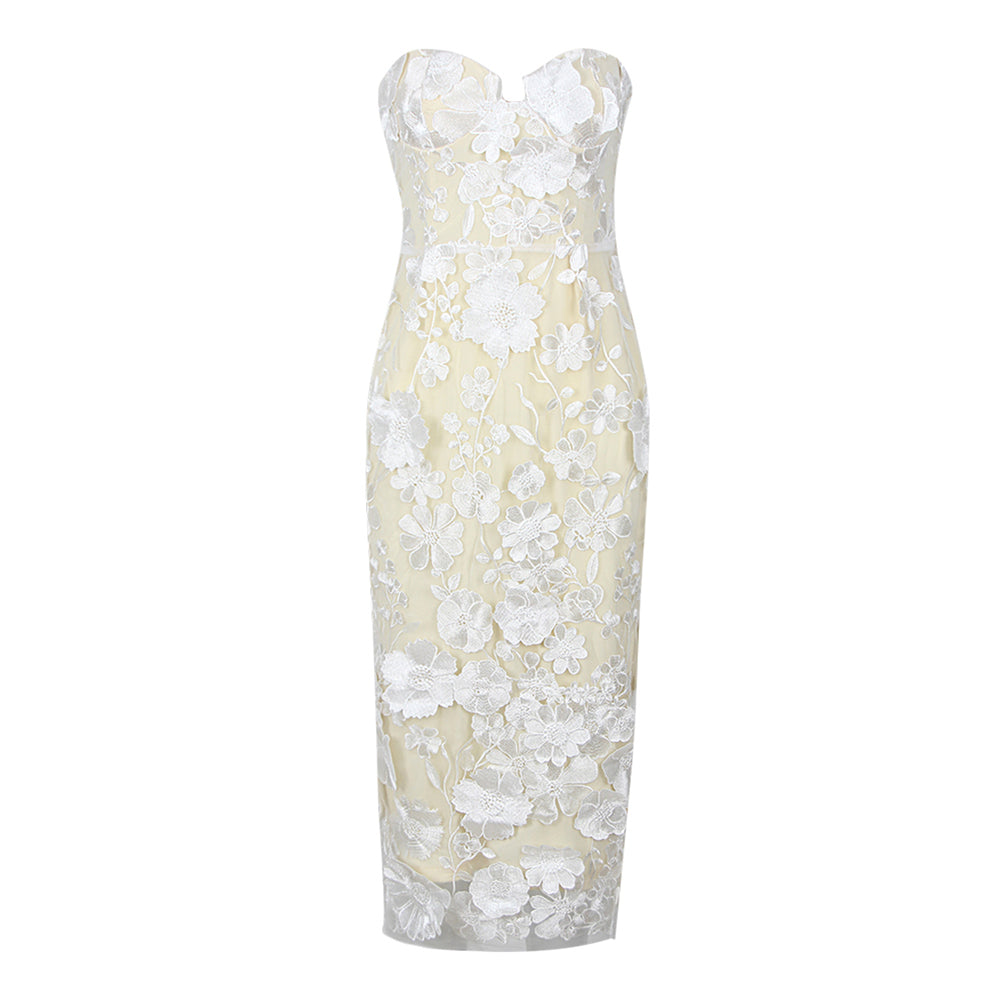 White Bodycon Dress HL9411