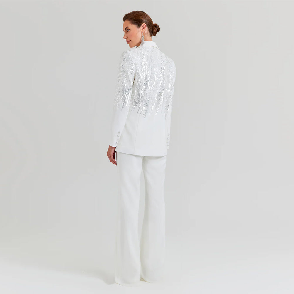 White Bodycon Suit HL9450