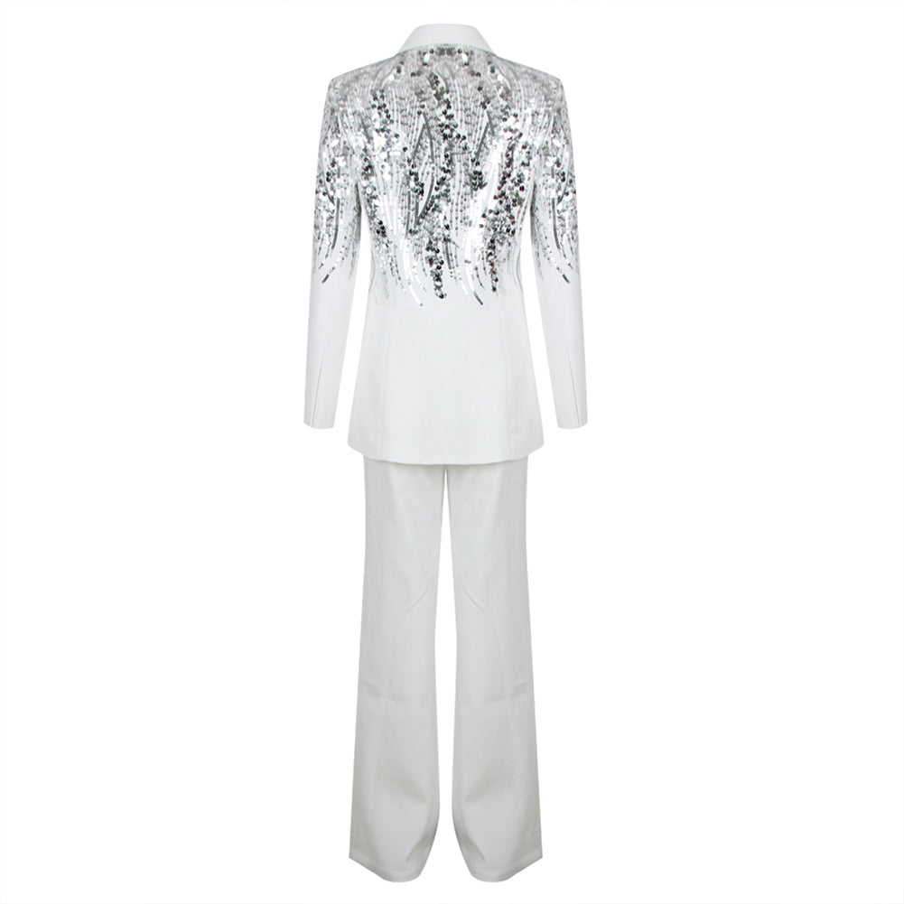 White Bodycon Suit HL9450