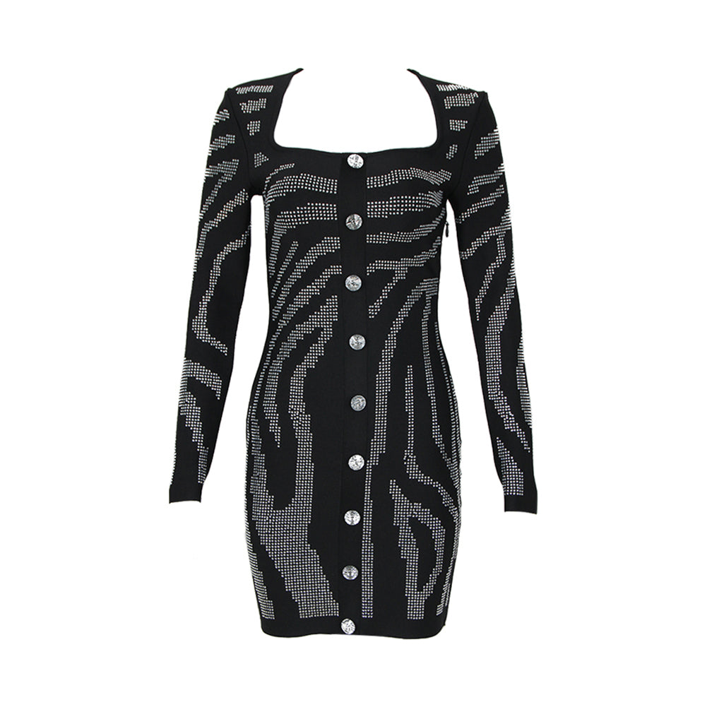 Black Bandage Dress HL9467