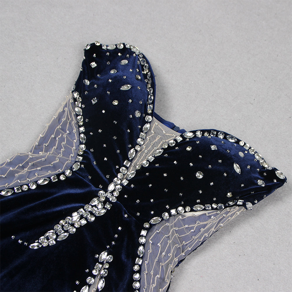 Dark Blue Bodycon Dress HL9484