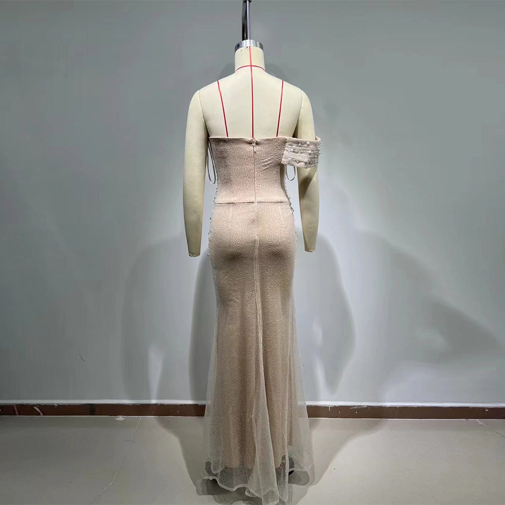 Apricot Bodycon Dress HT1002