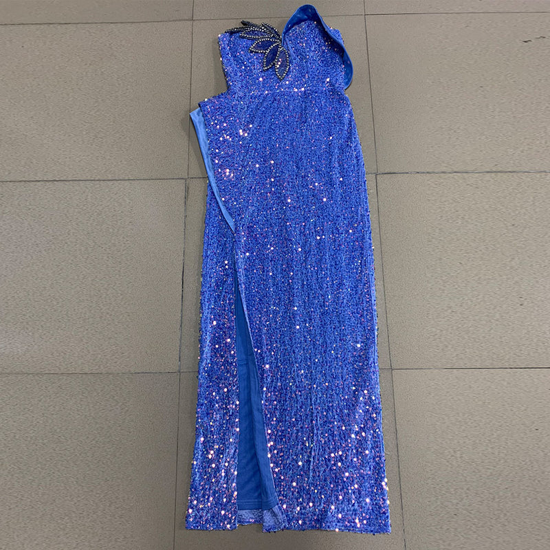 Blue Bodycon Dress HT2960 2