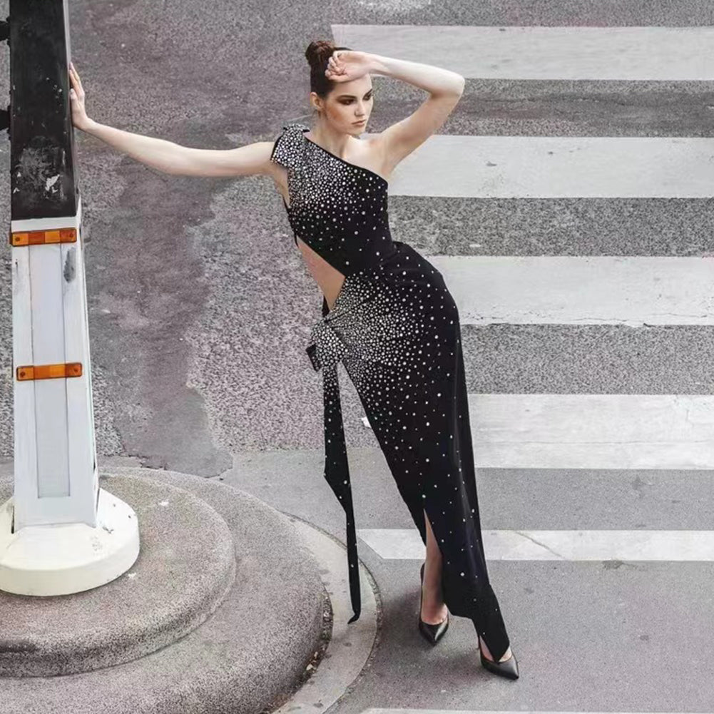 Black Bodycon Dress HT3036