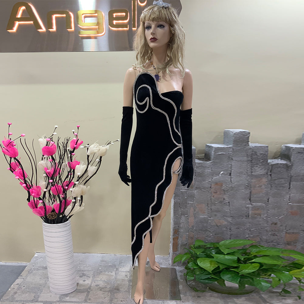 Black Bodycon Dress HT3037