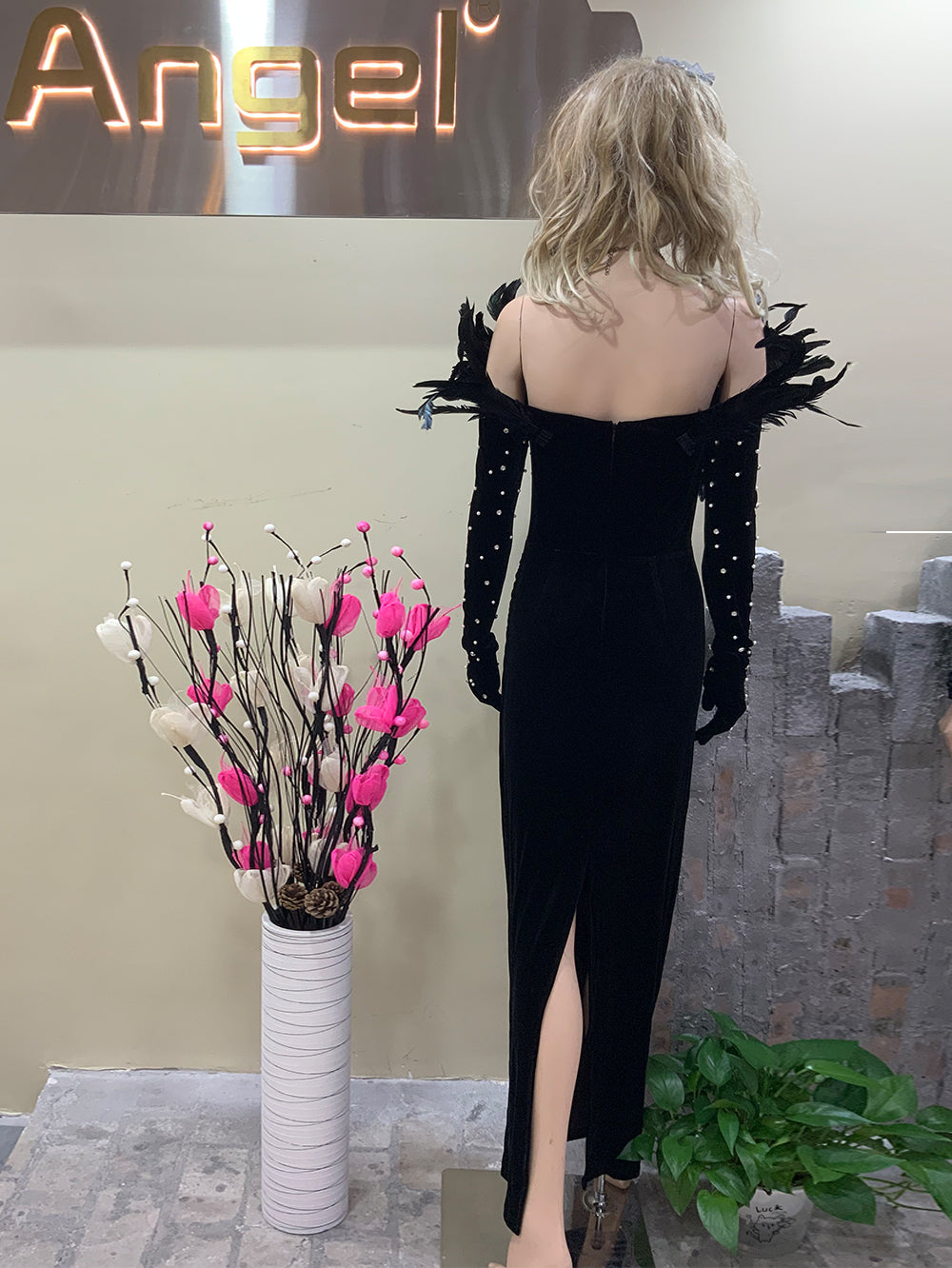 Black Bodycon Dress HT793B