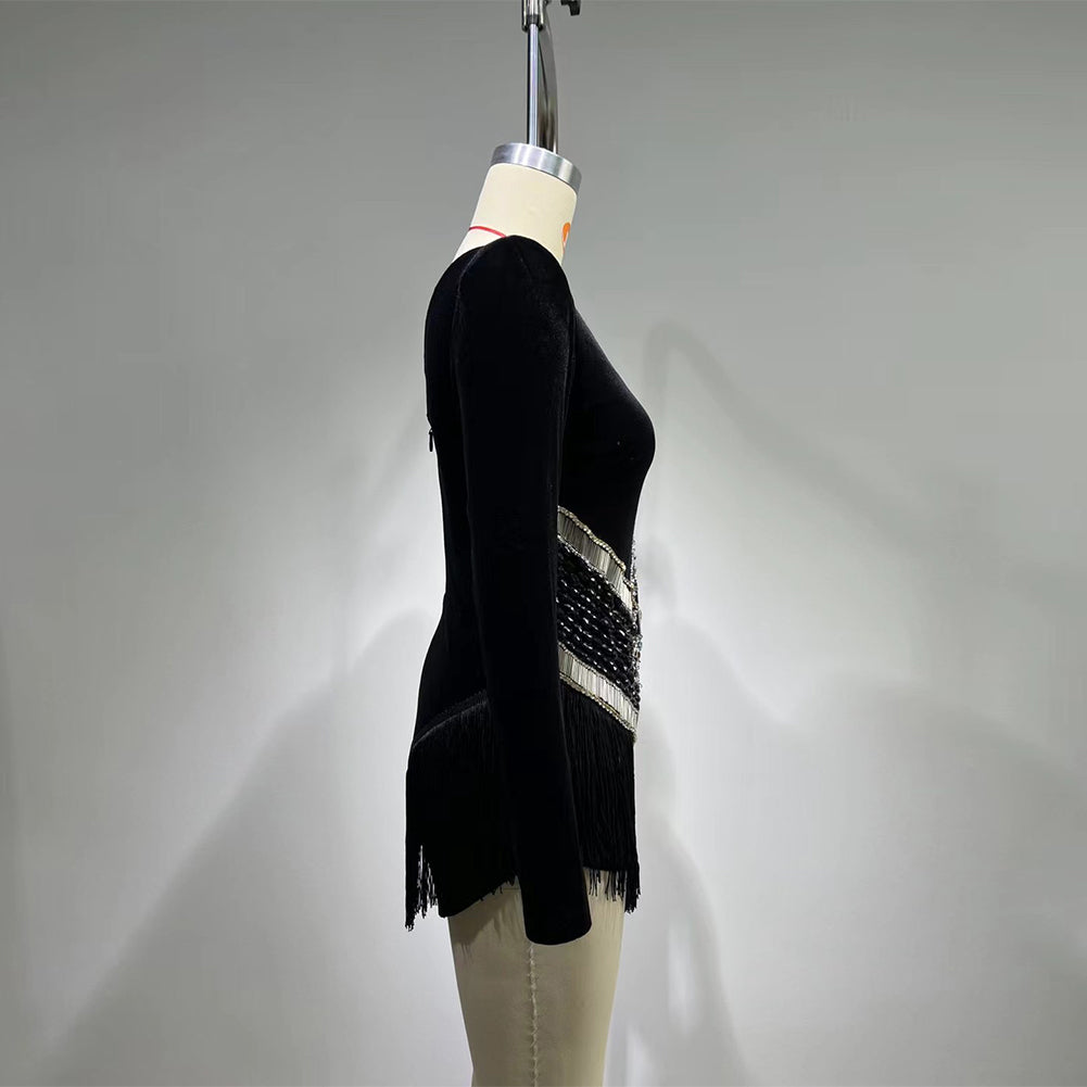Black Bodycon Dress HT822