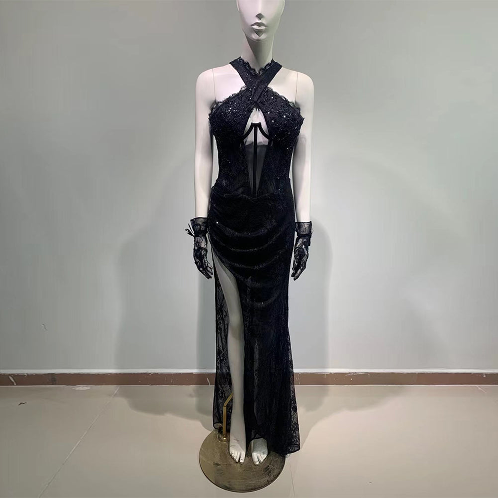 Black Bodycon Dress HT975
