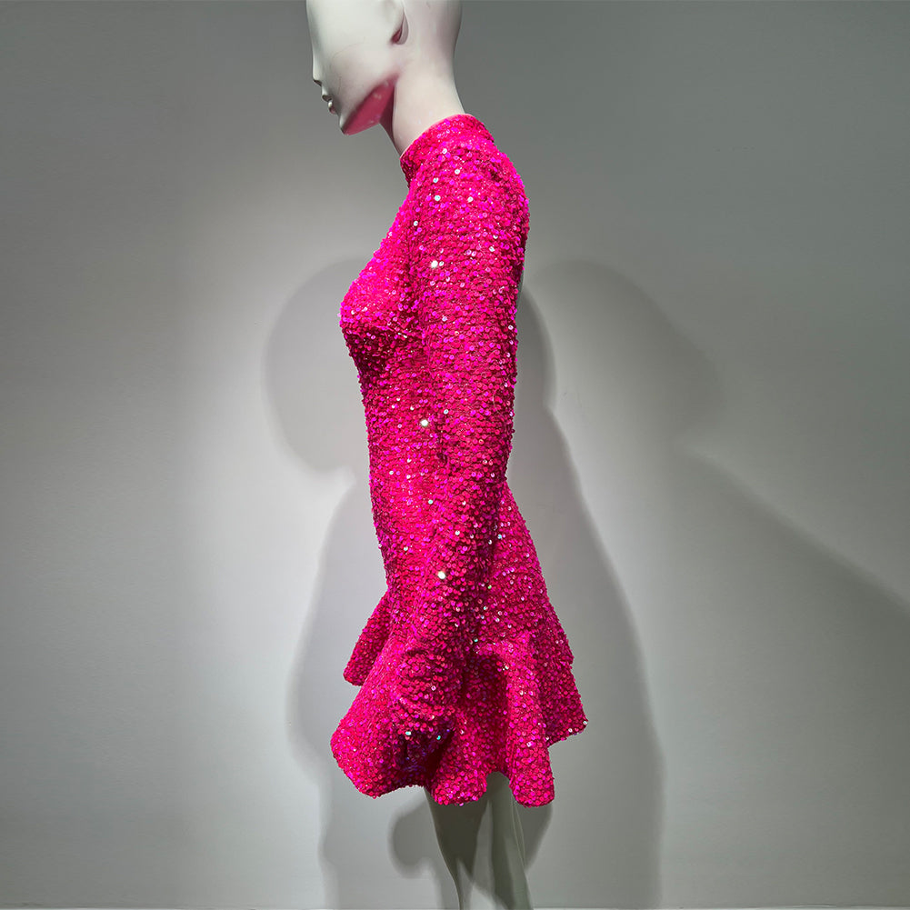 Rose Red Bodycon Dress HT980