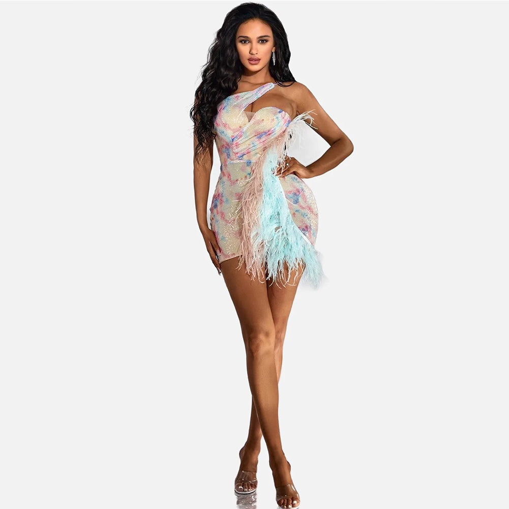 Flower Bodycon Dress KLYF702 1
