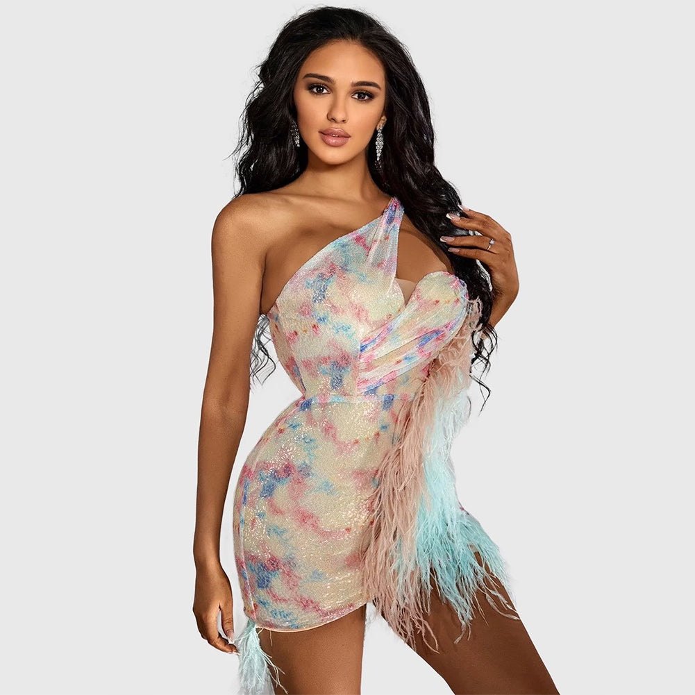 Flower Bodycon Dress KLYF702 2