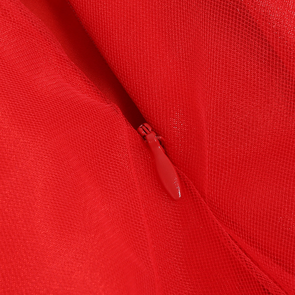 Red Bodycon Dress KLYF810 9