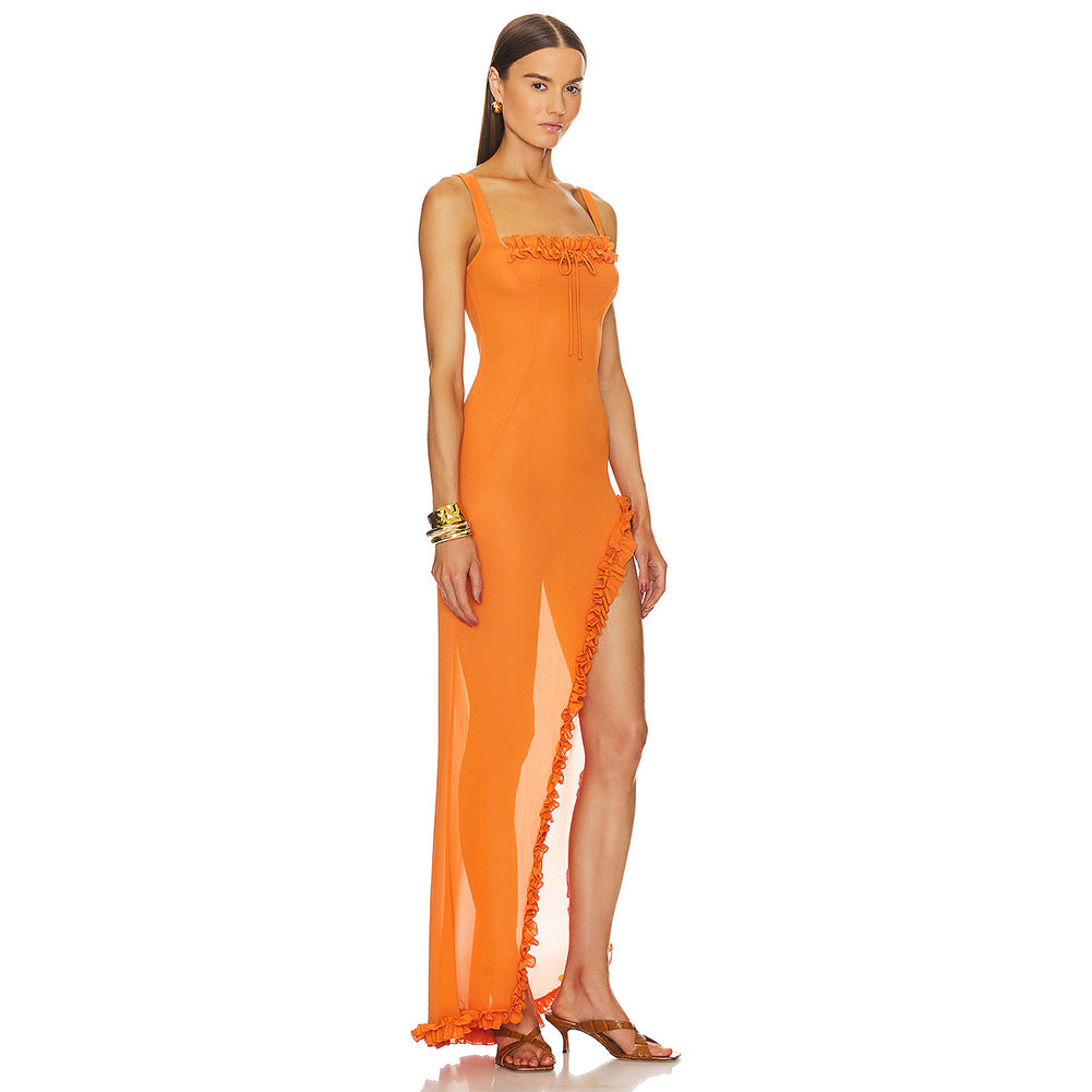 Orange Dress KLYF907
