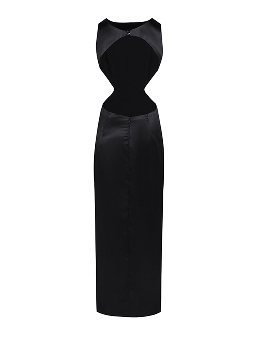 Round Neck Sleeveless Cut Out Maxi Dress KLYS011