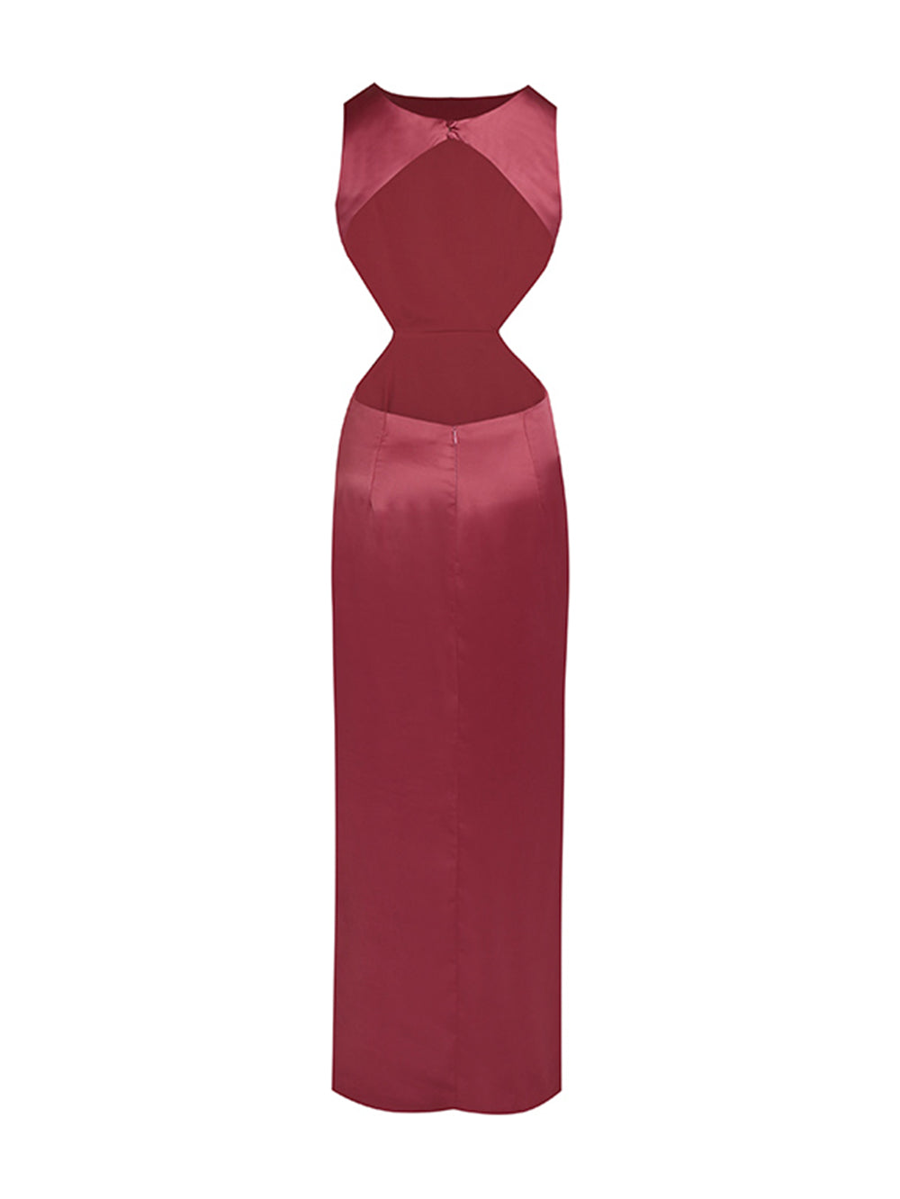 Round Neck Sleeveless Cut Out Maxi Dress KLYS011
