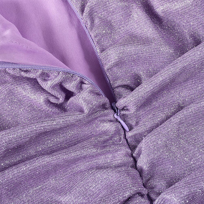 Strappy Sleeveless Wrinkled Mini Bandage Dress KLYY001