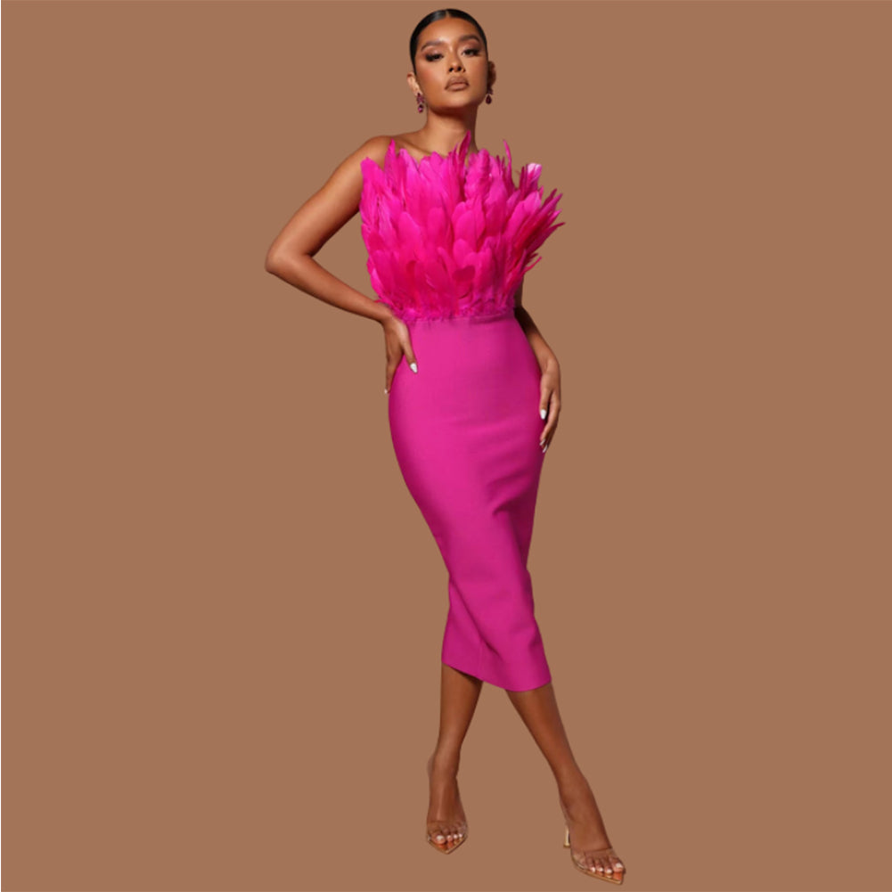 Rose Bandage Dress OW23017 1