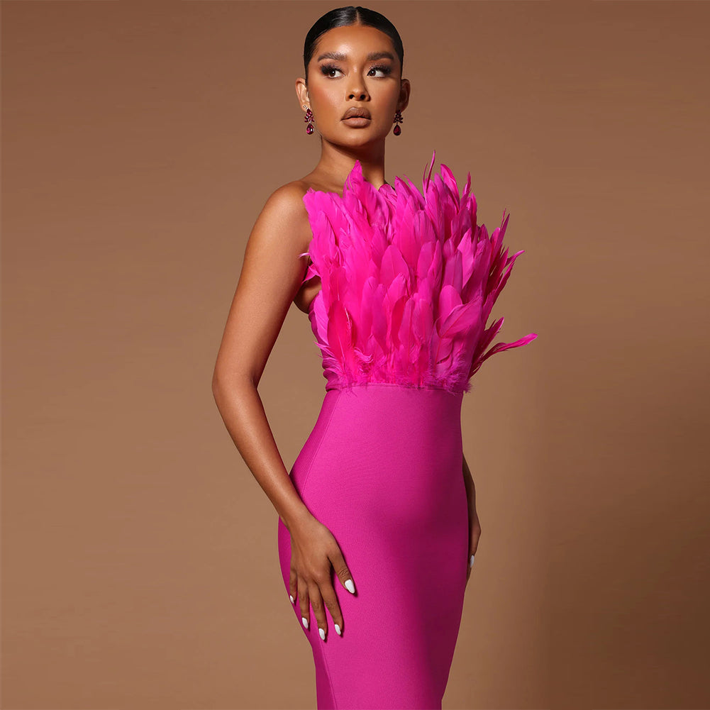 Rose Bandage Dress OW23017 2