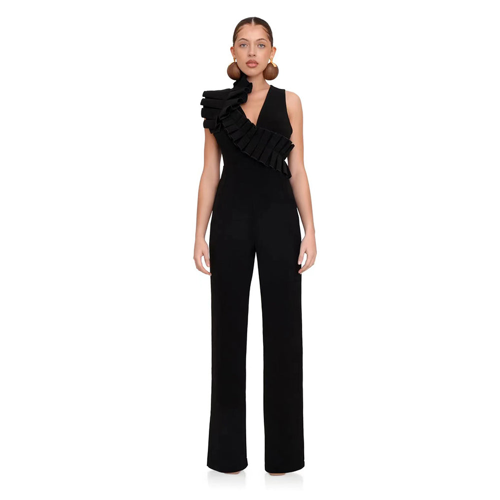 Black Bandage Jumpsuit OW23219