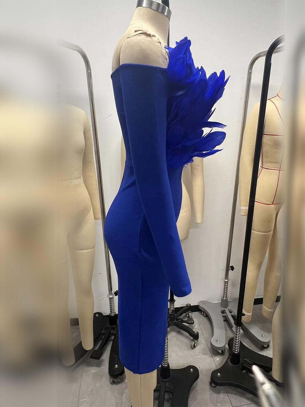Blue Bandage Dress OW23917