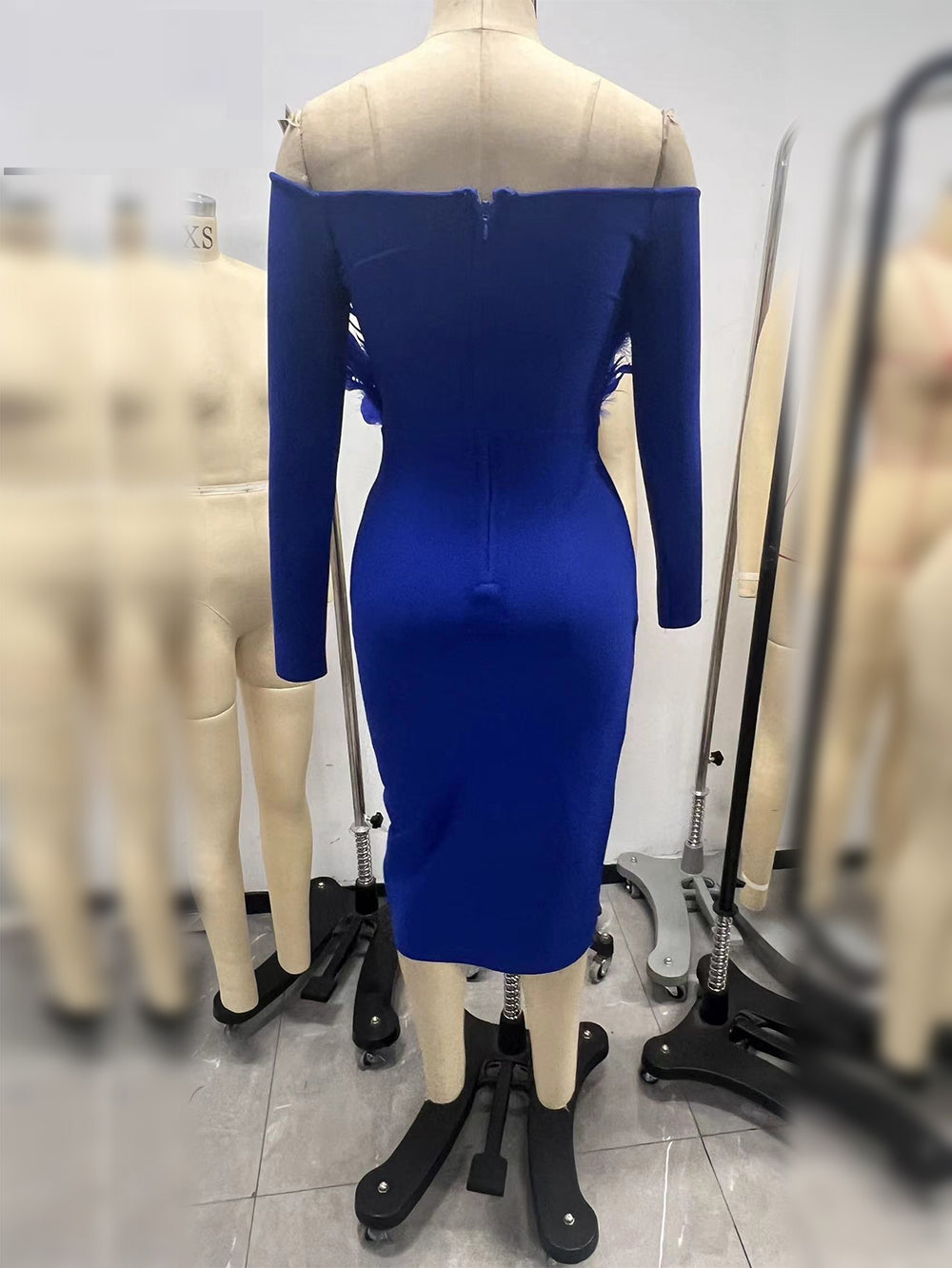 Blue Bandage Dress OW23917