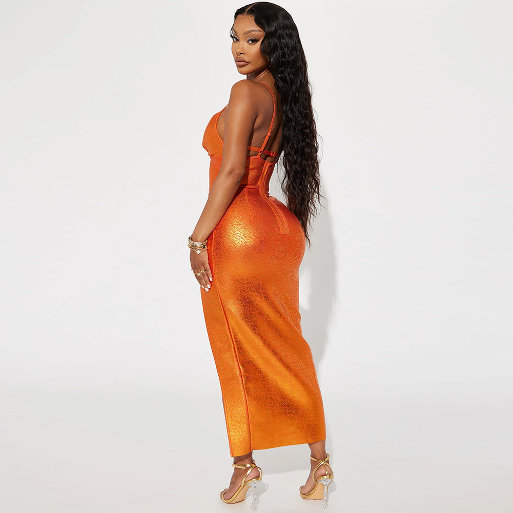 Orange Bodycon Dress PP23206