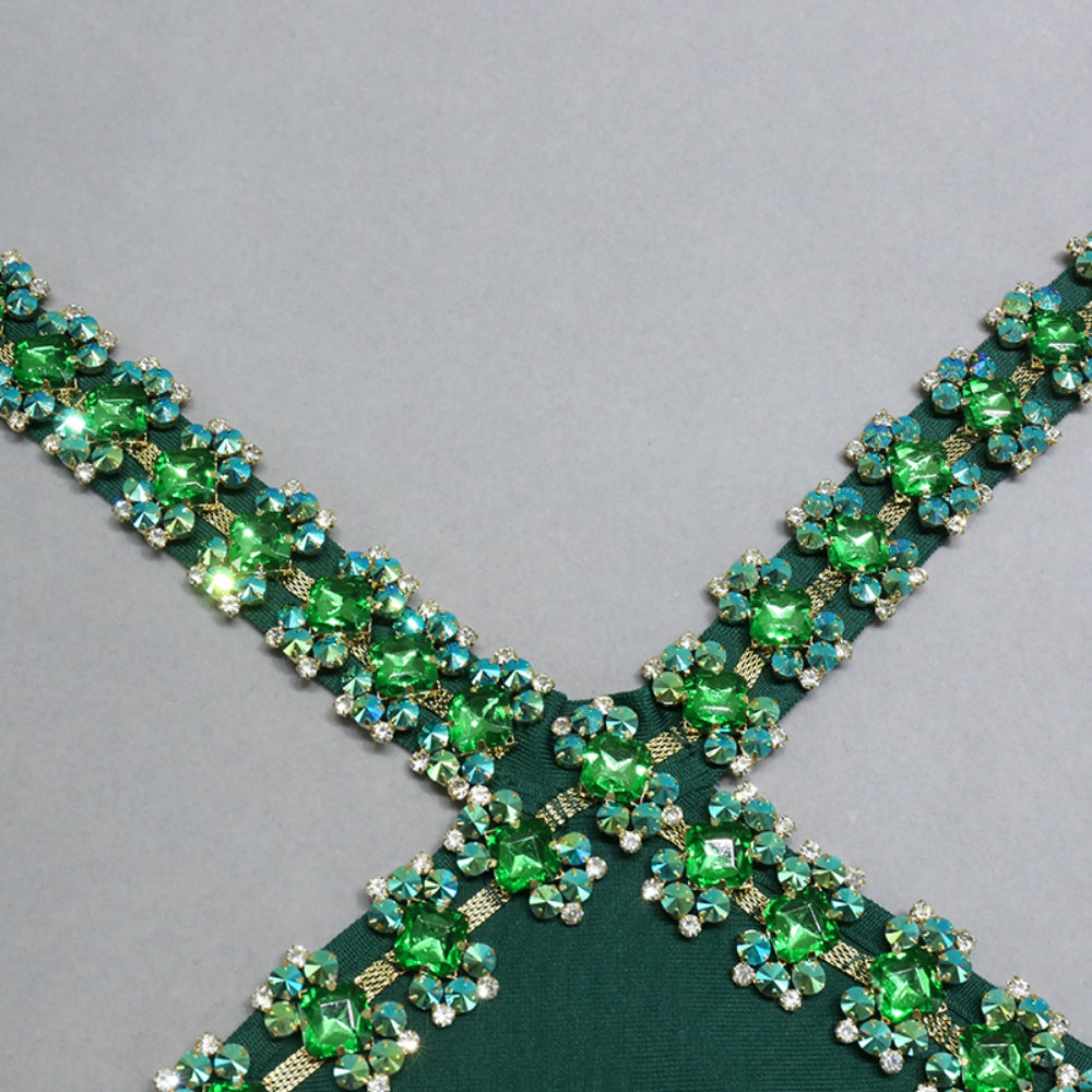 Green Bandage Dress PZC2218 7