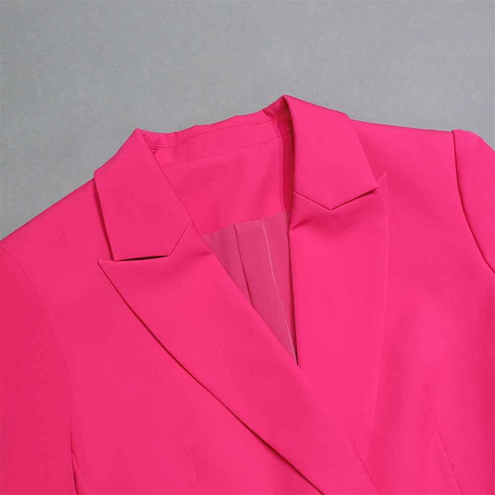 V Neck Long Sleeve Pure Color Bodycon Set PZL002