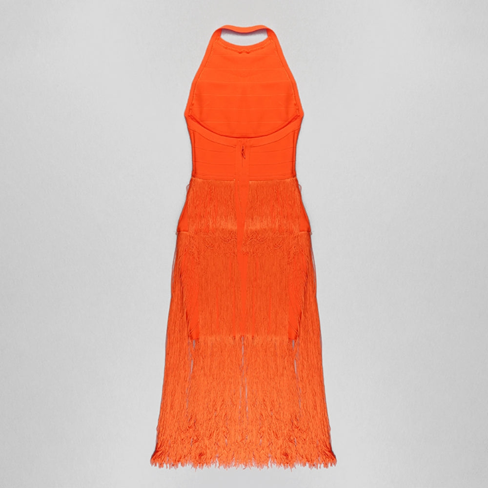 Orange Bandage Dress SW6584 7