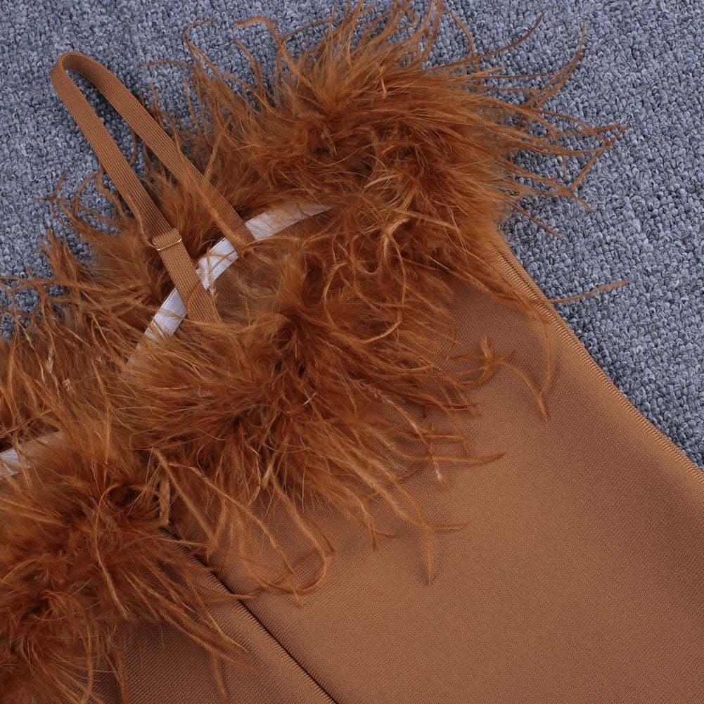 Strappy Sleeveless Tassels Mini Bandage Dress PF19177 10 in wolddress