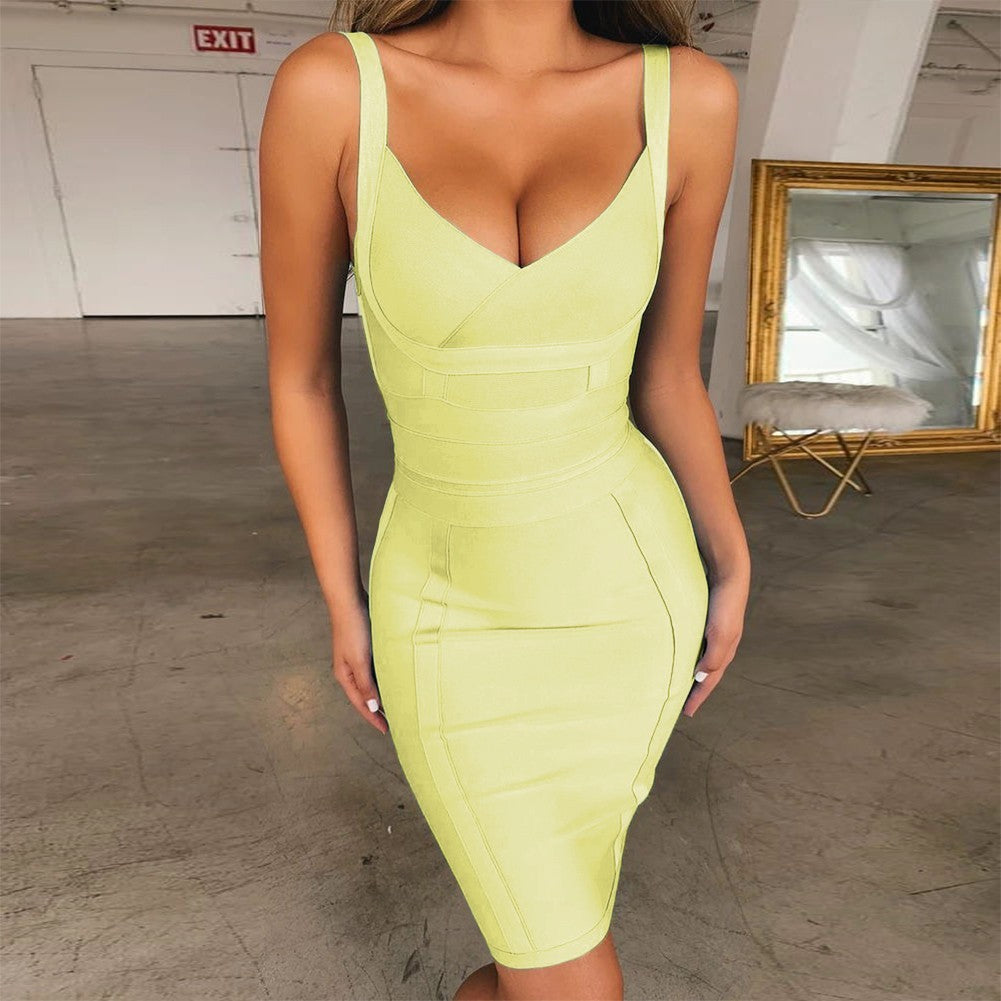 Strappy Sleeveless Backless Mini Bandage Dress PP19055 36 in wolddress