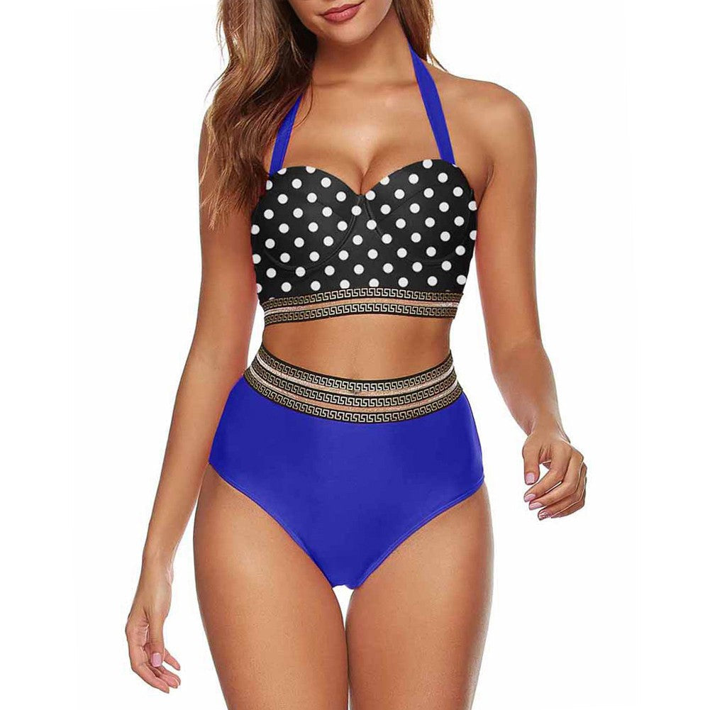 Halter Sleeveless 2 piece Bodycon Swimsuit YS20016 19 in wolddress