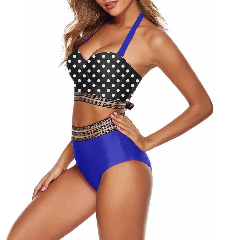Halter Sleeveless 2 piece Bodycon Swimsuit YS20016 20 in wolddress