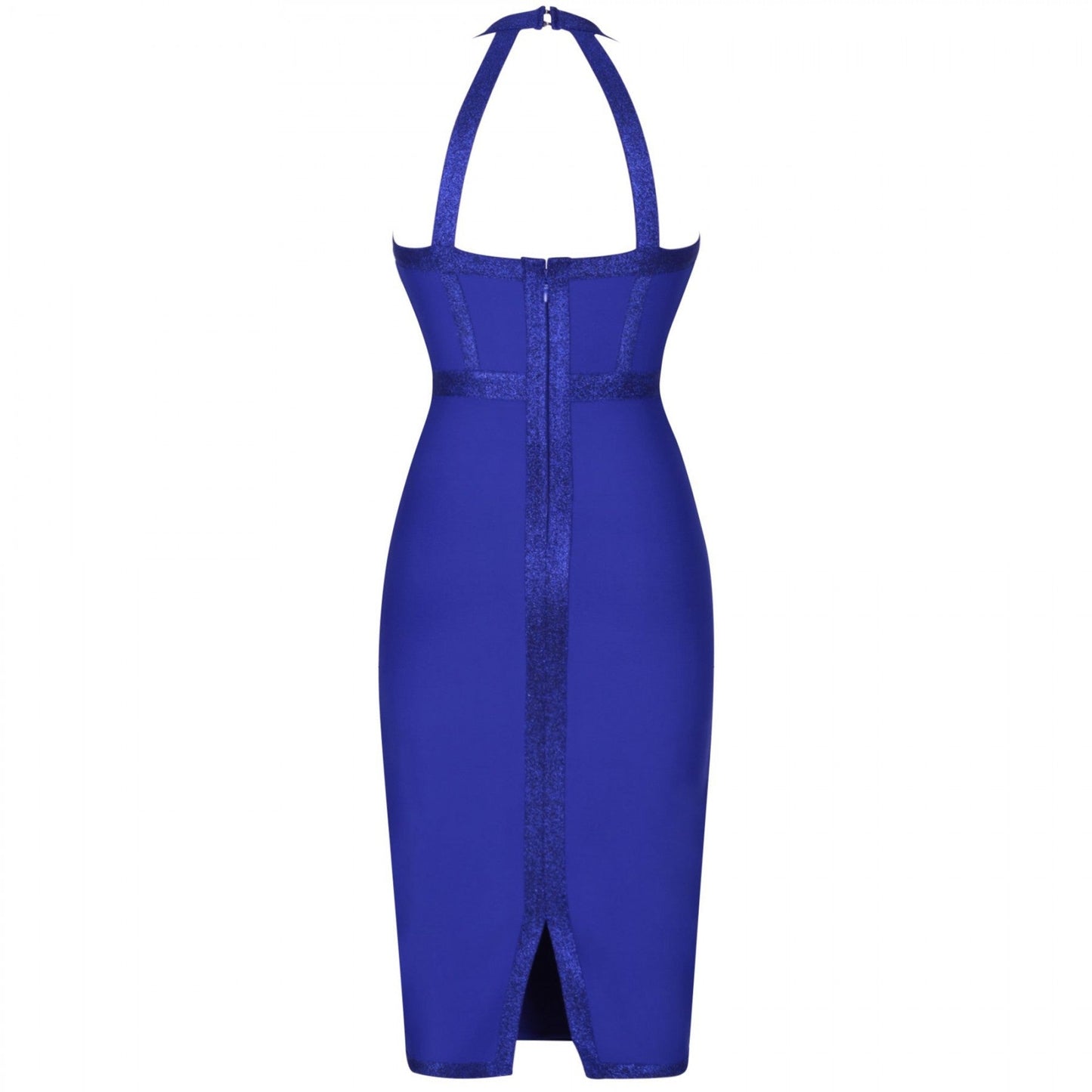 Halter Sleeveless Striped Over Knee Bandage Dress PP19217 7 in wolddress